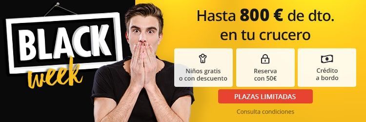 Black Friday ahorra hasta 800€ en tu crucero