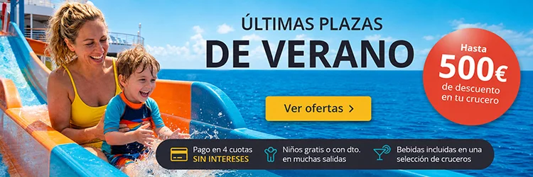 Hasta 500 € de descuento en cruceros