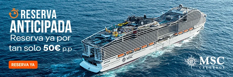 Reserva crucero con 50€ MSC