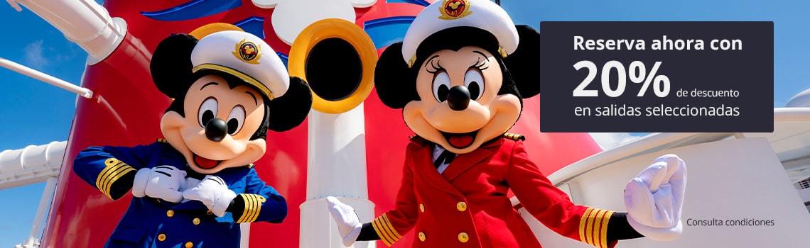 Descuento 20% en Cruceros Disney