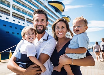 Familia en crucero