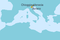 Visitando Venecia (Italia), Chioggia (Venecia/Italia), Burano (Italia), Venecia (Italia), Venecia (Italia)