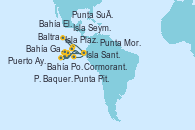 Visitando Baltra (Galápagos)Isla Seymour Norte (Galápagos/Ecuador), Isla Plaza Sur (Galápagos/Ecuador), Isla Santa Fe (Galápagos), Punta Pitt (Isla San Cristóbal/Galápagos), P. Baquerizo (Isla San Cristobal/Galápagos), Bahía Post Office (Floreana), Cormorant Point (Floreana/Galápagos/Ecuador), Bahía Elisabeth (Isla Isabela/Galápagos), Punta Moreno (Isla Isabela/Galápagos/Ecuador), Puerto Ayora (Galápagos/Ecuador), Bahía Gardner (Isla Española/Galápagos), Punta Suárez (Galápagos/Ecuador), Baltra (Galápagos)