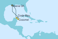 Visitando Nueva Orleans (Luisiana), Costa Maya (México), Cozumel (México), Nueva Orleans (Luisiana)