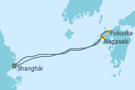 Visitando Shanghái (China), Fukuoka (Japón), Nagasaki (Japón), Shanghái (China)