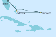 Visitando Puerto Cañaveral (Florida), Nassau (Bahamas), Princess Cays (Caribe), Puerto Cañaveral (Florida)