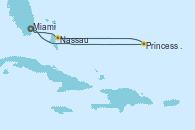 Visitando Miami (Florida/EEUU), Princess Cays (Caribe), Nassau (Bahamas), Miami (Florida/EEUU)