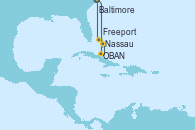 Visitando Baltimore (Maryland), OBAN (HALFMOON BAY), Nassau (Bahamas), Freeport (Bahamas), Baltimore (Maryland)