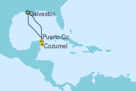 Visitando Galveston (Texas), Puerto Costa Maya (México), Cozumel (México), Galveston (Texas)