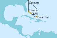 Visitando Baltimore (Maryland), Grand Turks(Turks & Caicos), OBAN (HALFMOON BAY), Freeport (Bahamas), Baltimore (Maryland)