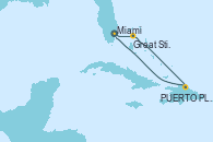 Visitando Miami (Florida/EEUU), Great Stirrup Cay (Bahamas), PUERTO PLATA, REPUBLICA DOMINICANA, Miami (Florida/EEUU)