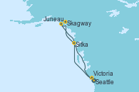 Visitando Seattle (Washington/EEUU), Sitka (Alaska), Skagway (Alaska), Juneau (Alaska), Victoria (Canadá), Seattle (Washington/EEUU) Visitando Seattle (Washington/EEUU), Sitka (Alaska), Skagway (Alaska), Juneau (Alaska), Victoria (Canadá), Seattle (Washington/EEUU)