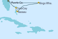 Visitando Puerto Cañaveral (Florida), Kings Wharf (Bermudas), Kings Wharf (Bermudas), Kings Wharf (Bermudas), Nassau (Bahamas), CocoCay (Bahamas), Puerto Cañaveral (Florida)
