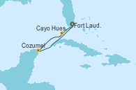 Visitando Fort Lauderdale (Florida/EEUU), Cayo Hueso (Key West/Florida), Cozumel (México), Fort Lauderdale (Florida/EEUU)