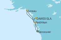 Visitando Vancouver (Canadá), DAWES GLACIER, ALASKA, Skagway (Alaska), Juneau (Alaska), Ketchikan (Alaska), Vancouver (Canadá)
