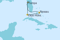 Visitando Tampa (Florida), Cayo Hueso (Key West/Florida), Nassau (Bahamas), Tampa (Florida)