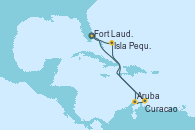 Visitando Fort Lauderdale (Florida/EEUU), Aruba (Antillas), Curacao (Antillas), Isla Pequeña (San Salvador/Bahamas), Fort Lauderdale (Florida/EEUU)
