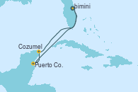 Visitando Puerto Cañaveral (Florida), Puerto Costa Maya (México), Cozumel (México), Puerto Cañaveral (Florida)