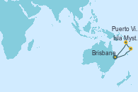 Visitando Brisbane (Australia), Isla Mystery (Vanuatu), Puerto Vila (Vanuatu), Brisbane (Australia)