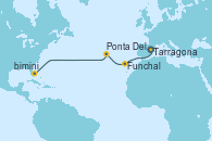 Visitando Tarragona (España), Funchal (Madeira), Ponta Delgada (Azores), Puerto Cañaveral (Florida)
