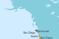 Visitando Vancouver (Canadá), San Francisco (California/EEUU), Avalon (California/EEUU), San Diego (California/EEUU)