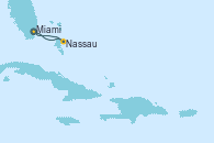 Visitando Miami (Florida/EEUU), Nassau (Bahamas), Castaway (Bahamas), Miami (Florida/EEUU)
