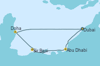 Visitando Dubai, Abu Dhabi (Emiratos Árabes Unidos), Abu Dhabi (Emiratos Árabes Unidos), Sir Bani Yas Is (Emiratos Árabes Unidos), Doha (Catar), Doha (Catar), Dubai, Dubai