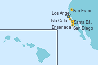 Visitando Los Ángeles (California), Santa Bárbara (California), San Francisco (California/EEUU), San Diego (California/EEUU), Ensenada (México), Los Ángeles (California)