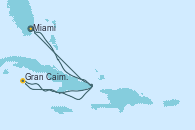 Visitando Miami (Florida/EEUU), Gran Caimán (Islas Caimán), Castaway (Bahamas), Miami (Florida/EEUU)