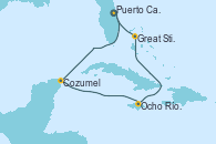 Visitando bimini, Cozumel (México), Ocho Ríos (Jamaica), Great Stirrup Cay (Bahamas), bimini
