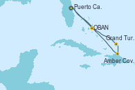 Visitando Puerto Cañaveral (Florida), OBAN (HALFMOON BAY), Grand Turks(Turks & Caicos), Amber Cove (República Dominicana), Puerto Cañaveral (Florida)