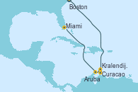 Visitando Boston (Massachusetts), Curacao (Antillas), Kralendijk (Antillas), Aruba (Antillas), Miami (Florida/EEUU)