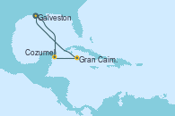 Visitando Galveston (Texas), Cozumel (México), Gran Caimán (Islas Caimán), Galveston (Texas)