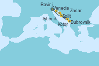 Visitando Venecia (Italia), Rovinj (Croacia), Zadar (Croacia), Split (Croacia), Dubrovnik (Croacia), Kotor (Montenegro), Sibenik (Croacia), Venecia (Italia)