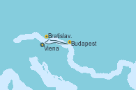 Visitando Viena (Austria), Viena (Austria), Budapest (Hungría), Bratislava (Eslovaquia), Viena (Austria)