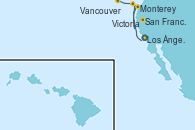 Visitando Los Ángeles (California), Monterey (California), San Francisco (California/EEUU), Victoria (Canadá), Vancouver (Canadá)