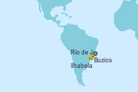 Visitando Río de Janeiro (Brasil), Ilhabela (Brasil), Buzios (Brasil), Río de Janeiro (Brasil)