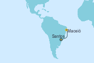 Visitando Santos (Brasil), Maceió (Brasil)