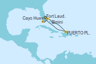 Visitando Fort Lauderdale (Florida/EEUU), Cayo Hueso (Key West/Florida), Bimini (Bahamas), Grand Turks(Turks & Caicos), PUERTO PLATA, REPUBLICA DOMINICANA, Fort Lauderdale (Florida/EEUU)