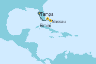 Visitando Tampa (Florida), Nassau (Bahamas), Bimini (Bahamas), Tampa (Florida)
