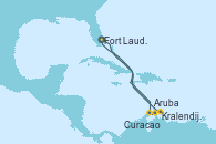 Visitando Fort Lauderdale (Florida/EEUU), Aruba (Antillas), Kralendijk (Antillas), Curacao (Antillas), Fort Lauderdale (Florida/EEUU)