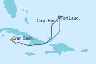 Visitando Fort Lauderdale (Florida/EEUU), Cayo Hueso (Key West/Florida), Gran Caimán (Islas Caimán), Fort Lauderdale (Florida/EEUU)