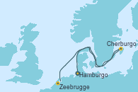 Visitando Hamburgo (Alemania), Cherburgo (Francia), Zeebrugge (Bruselas)