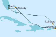 Visitando Miami (Florida/EEUU), Labadee (Haiti), Charlotte Amalie (St. Thomas), CocoCay (Bahamas), Miami (Florida/EEUU)