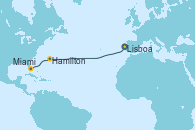 Visitando Lisboa (Portugal), Hamilton (Bermudas), Miami (Florida/EEUU)