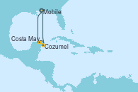 Visitando Mobile (Alabama), Costa Maya (México), Cozumel (México), Mobile (Alabama)