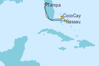 Visitando Tampa (Florida), Nassau (Bahamas), CocoCay (Bahamas), Tampa (Florida)