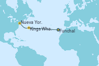 Visitando Funchal (Madeira), Kings Wharf (Bermudas), Kings Wharf (Bermudas), Nueva York (Estados Unidos), Nueva York (Estados Unidos)