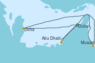 Visitando Dubai, Dubai, Doha (Catar), Muscat (Omán), Abu Dhabi (Emiratos Árabes Unidos), Abu Dhabi (Emiratos Árabes Unidos), Dubai