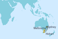 Visitando Sydney (Australia), Melbourne (Australia), Hobart (Australia), Sydney (Australia)